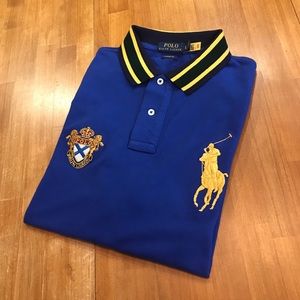 POLO RALPH LAUREN Gold Trim Big Pony Polo